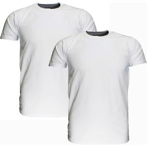 Fruit Of The Loom GROTE MATEN Blanco Katoenen T-Shirts 2-Pack Wit