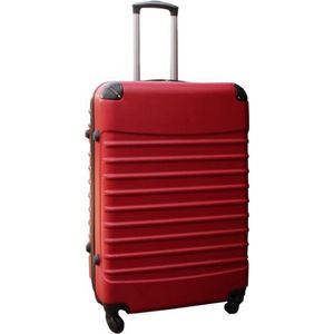 Travelerz reiskoffer met wielen 95 liter - lichtgewicht - cijferslot - rood