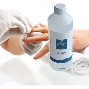 Aceton 500 ml - Aysun - Verwijdering Nagellak & Gel, Acryl, Polygel