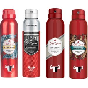 Old Spice Deo spray mix wild collection (Bearglove, Original, Strong Slugger, Captain, White Wolf Hawkridge)