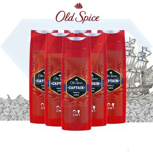 Old Spice Captain 2-in-1, 6 x 250 ml + gratis washandje