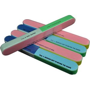 7 in 1 Multi-Stappen Nagelvijl | Set van 5 Stuks