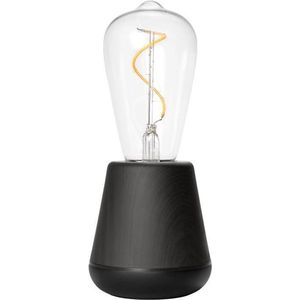 Humble - Oplaadbare Tafellamp - One Black Wood - Draadloze Tafellamp - Energie Besparend