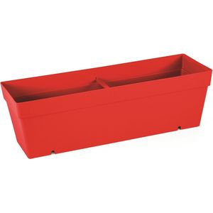 2st Elegante Mansion drainage Bloembak rood kruidenbak 52x17 UV-bestendig