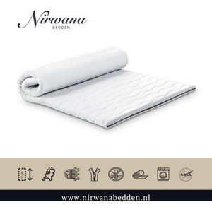 110x220 Topdekmatras - Topper HR55 - Koudschuim Tencel - 12 CM - Nirwana Bedden