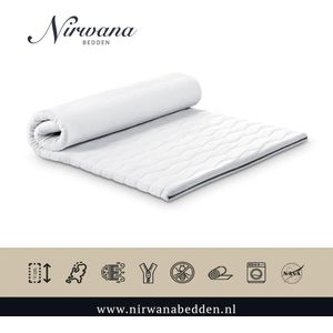 100x190 Topdekmatras - Topper HR55 - Koudschuim Tencel - 12 CM - Nirwana Bedden