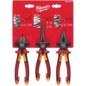 Milwaukee 3 Delige VDE Tangenset