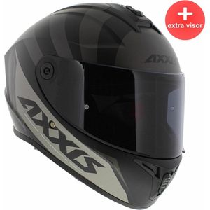 Axxis Draken S integraal helm Premier mat zwart L + extra (donker) vizier in de doos!