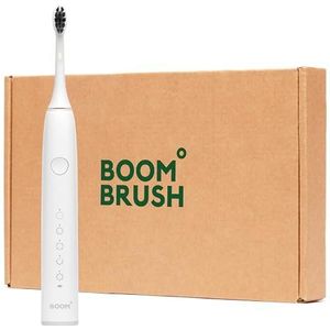 BOOMBRUSH Elektrische Tandenborstel Sonische Tandenborstel met 90 dagen Batterij - Wit