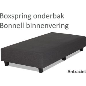 Boxspringonderbak Bonnell binnenvering, 80 x 200, Antraciet | Losse boxspring | Boxspring bedbodem | Boxspring onderstel | Bonnellboxspring | Springbox | Boxspring zonder matras