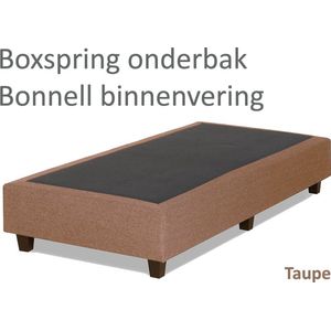 Boxspringonderbak Bonnell binnenvering, 90 x 200, Taupe | Losse boxspring | Boxspring bedbodem | Boxspring onderstel | Bonnellboxspring | Springbox | Boxspring zonder matras