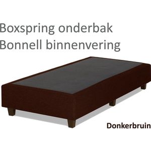 Boxspringonderbak Bonnell binnenvering, 80 x 200, Donkerbruin | Losse boxspring | Boxspring bedbodem | Boxspring onderstel | Bonnellboxspring | Springbox | Boxspring zonder matras