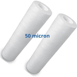 2 x waterfilter - sedimentfilter vervangpatroon 10"" - 50 micron - GRATIS VERZENDING
