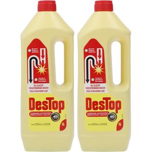 Destop Vloeibare Ontstopper met Soda - 1 liter x2