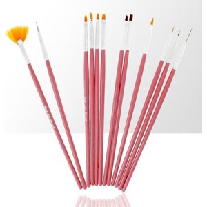 12 Delige nail art penselen set, nailart penselen voor nagels