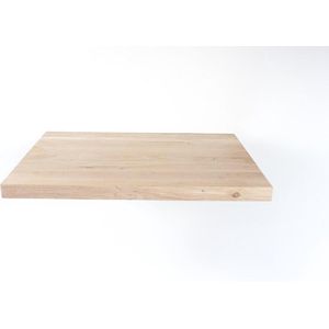 Teakea - Eiken wastafelblad | Opgedikt naar 5 dik | 180x50 | Geen behandeling