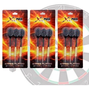 XQMax SPORT - 9 Stevige Complete Dartpijlen - Darts Accessoires - Dartset - Dartpijlen - Darts Pijlen - Darts Flights - Darten - PROFESSIONEEL - 9 Pijlen