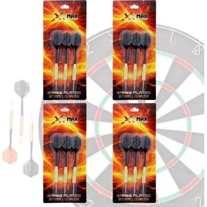 XQMax SPORT - 12 Stevige Complete Dartpijlen - Darts Accessoires - Dartset - Dartpijlen - Darts Pijlen - Darts Flights - Darten - PROFESSIONEEL - 12 Pijlen