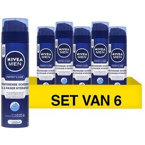 Nivea - Protect & Care - Scheergel - 200 ml - 6 Stuks