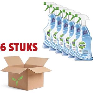 Dettol Power & Fresh Katoenfris  Allesreiniger Spray - 6 x 750 ml