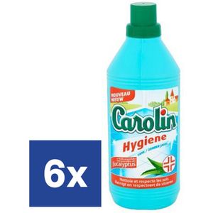 Carolin - Vloerreiniger - Hygiëne Eucalyptus - 1L x 6