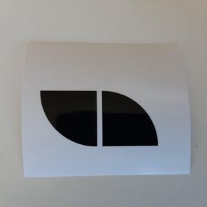 Glanszwarte look sticker voor nieuw model aluminium BMW velg embleem 65MM