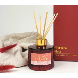 Geurstokjes - Cadeau meter - Meter geschenk - Meter cadeau - Geurverspreider met gouden afwerking - Parfum de METER - 150 ml - Kerst - Kerstcadeau