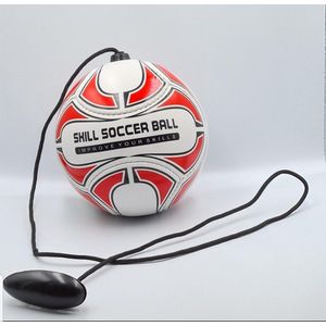 Voetbaltrainer - Bal - Techniekbal maat 2 - Skillball - Mini Voetbal - Voetbal voor kleintjes - Lederen voetbal - Leervoetbal - Jeugdvoetbal - Voetbal met touw