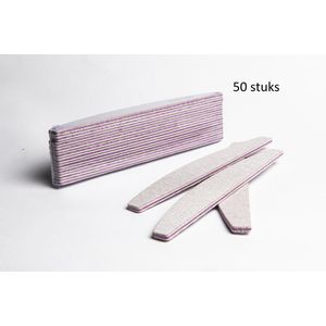 50 Stuks - Professionele EVA nagelvijlen | 100/180 Grit Met Witte Kern | Professionele Nagelvijl Set Van 50 Stuks Voor Acryl En Gelnagels | Manicure En Nagelverzorging