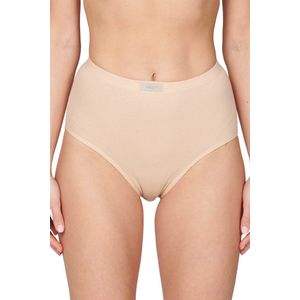 Ondergoed dames Taille slip - Betaalbare hoge dames onderbroek katoen  - Huidskleur