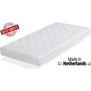 Ledikant Matras 90x195x14 cm Comfort schuim met anti-allergische wasbare hoes. Royalmeubelcenter.nl ®