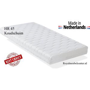 Koudschuim matras 80x180x10 cm HR 45 met anti-allergische wasbare hoes Royalmeubelcenter.nl ®