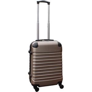 Travelerz Handbagage Koffer met Wielen 39 Liter - Lichtgewicht - Cijferslot - Goud