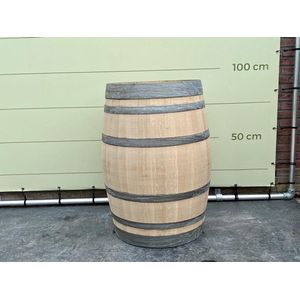 Regenton - Wijnvat - Hoogte 95 cm - Inhoud 225 Liter - Eiken