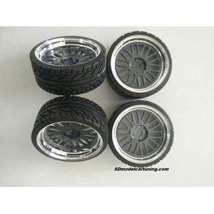 1:18 BBS LM Lemans velgenset 19inch Gunmetal