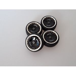 1:18 Ronal Turbo F10 Velgenset 16 inch Zwart