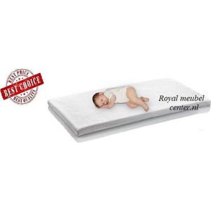 Koudschuim baby matras 60x120 x10cm  HR 45  Anti-allergische Wasbare hoes met rits -Royalmeubelcenter.nl ®