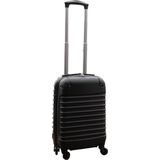 Handbagage koffer met wielen 27 liter - lichtgewicht - cijferslot - zwart