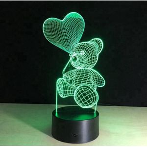 VERSIERING I 3D ILLUSIE LAMPJE BEER I NACHTLAMPJE I 3D LAMP ILLUSION WITH 7 COLORS CHANGE SMART TOUCH SWITCH