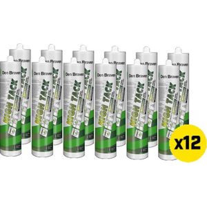 Den braven zwaluw High Tack kit - montagekit -wit 290ml (Set van 12 kokers)