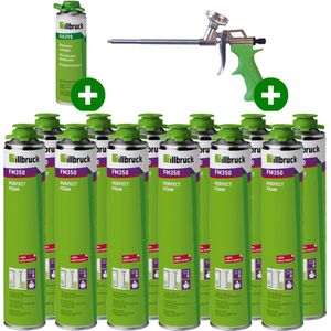 Illbruck Purschuim FM350 880ml met purpistool en reiniger (Set van 12 bussen)