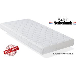 Matras 90x200 x10 cm SG schuim met anti-allergische wasbare hoes. Royalmeubelcenter.nl ®