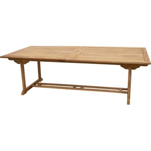 JoJo Living Tuinmeubelen - Tuintafel - Teakhouten Tafel - Tuintafel hout - 200 cm verlengbaar tot 300cm - Handgemaakt