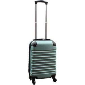Reiskoffer handbagage koffer met wielen 27 liter - lichtgewicht - cijferslot - groen