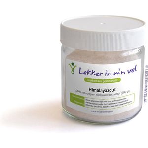 Himalayazout, natuurlijk en mineraalrijk kristalzout fijn glas 300 g