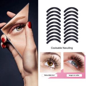 Professionele Coolsable Wimper Pads I Wimperlifting I Silicone Refill I Kussentje I Wimperkruller navulling Silicone Pads l Eyelash Curler 18 stuks plus 4 gratis