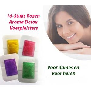 Aroma Detox Pleisters - Rozen - 16-Pack - Vitamine C, Bamboeazijn, Chitosan, Toermalijn