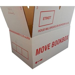 Verhuisdozen voor boeken pakket 10 stuks - 34 Liter