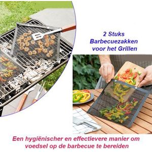 2 Stuks Barbecue Zakken voor het Grillen