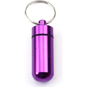 Sleutelhanger voor pillen Paars